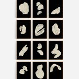 Set of 12 abstract giclee prints, A4