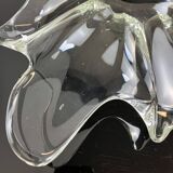 Vintage glass bowl, handmade, 70s