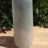 Glass vase signed Joma