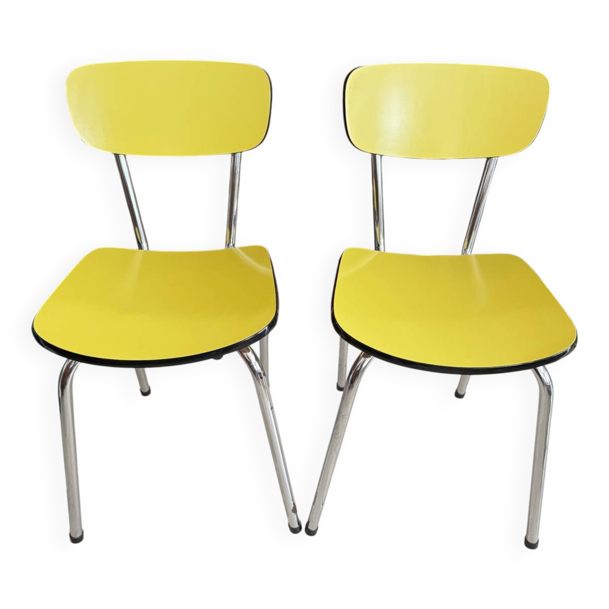 Pair of vintage Formica chairs