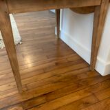 Round wooden table
