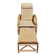 Vintage rattan and bamboo chaise longue, circa 1960s Italy.
