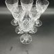 Series of 6 Crystal Glasses of St. Louis signed chantilly style