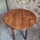 Antique French walnut folding dining table
