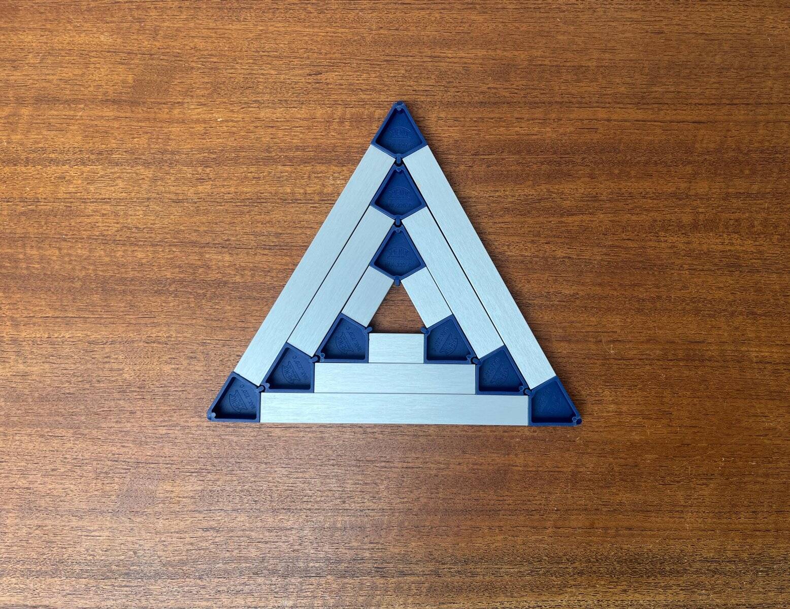 Postmodern triangular trivets by Jorgen Meldgaard for Menu, 1980s, set of 3.