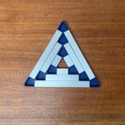 Postmodern triangular trivets by Jorgen Meldgaard for Menu, 1980s, set of 3.
