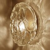 Pair of Brutalist Glass Sconces