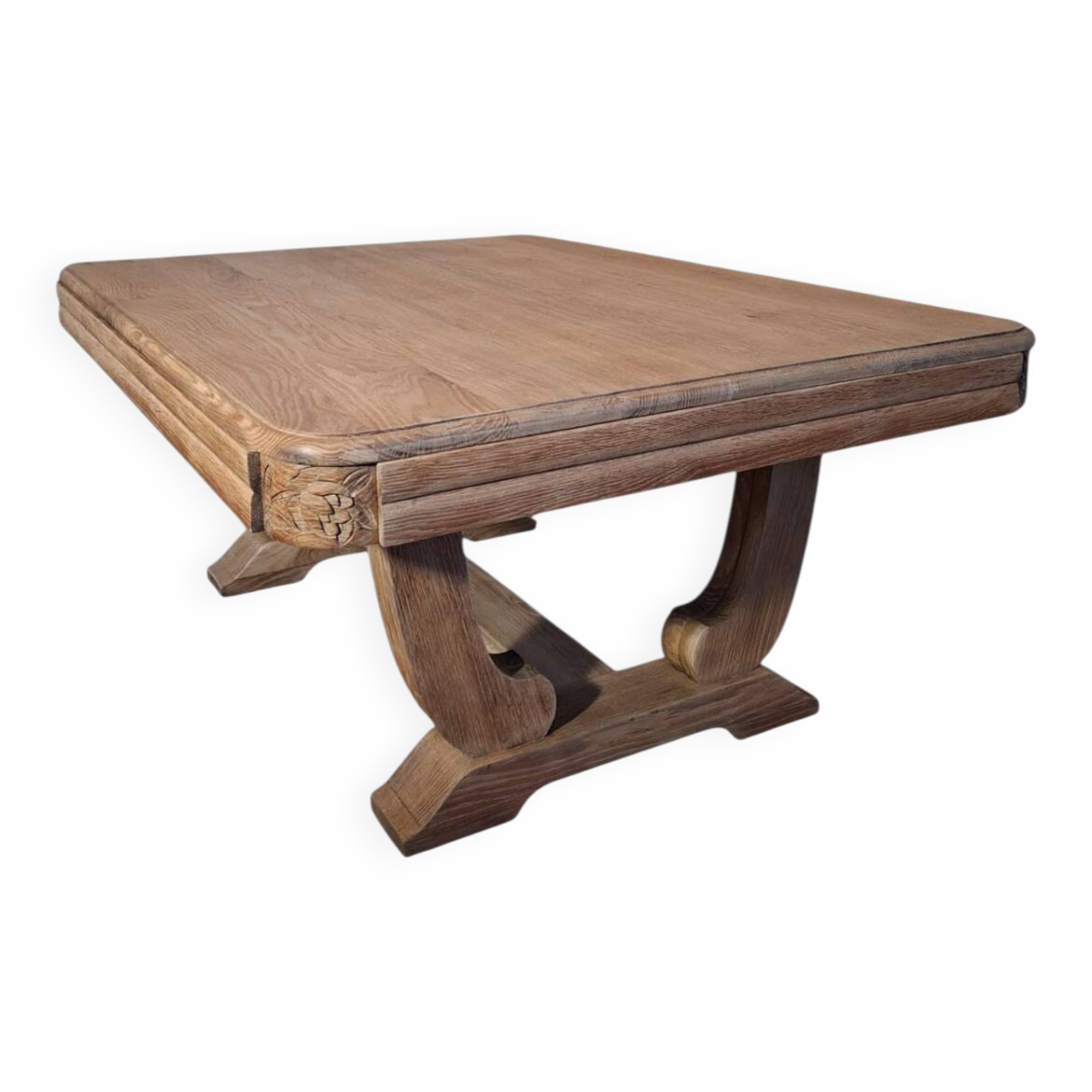 Art Deco coffee table in solid oak