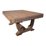Art Deco coffee table in solid oak
