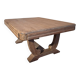 Table basse Art Déco chêne massif