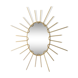 Brass sunglasses mirror from the 70s - 39x43cm