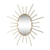 Brass sunglasses mirror from the 70s - 39x43cm