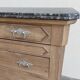Antique wooden commode with black marble – 125 cm