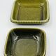 Lot 2 plats carrés en grès Deco Hälsingborg K.J. Svensson