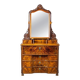 Commode antique en deux parties avec miroir, années 1890.