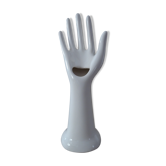 Hand flaguier faience white brand CAA vintage