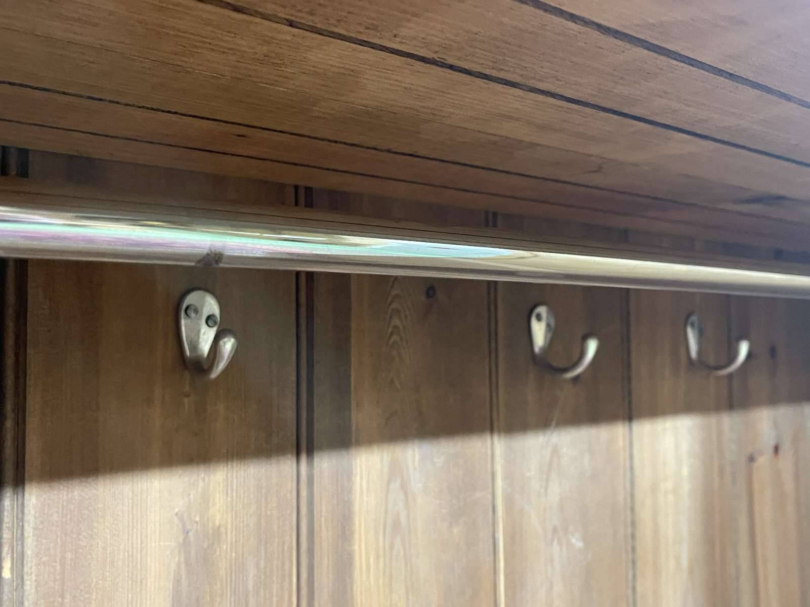 English oak wardrobe from the early 20th century.