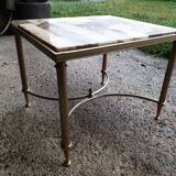 Pair of onyx and brass bedside tables 1940