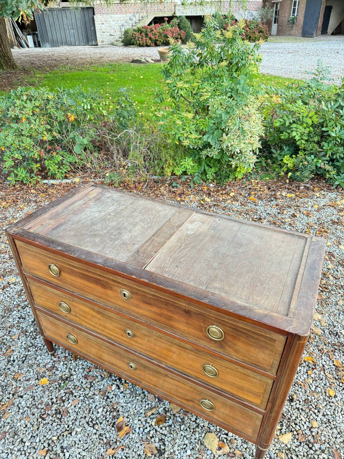 Commode En Marqueterie D’époque Louis XVI XVIII Eme Siècle