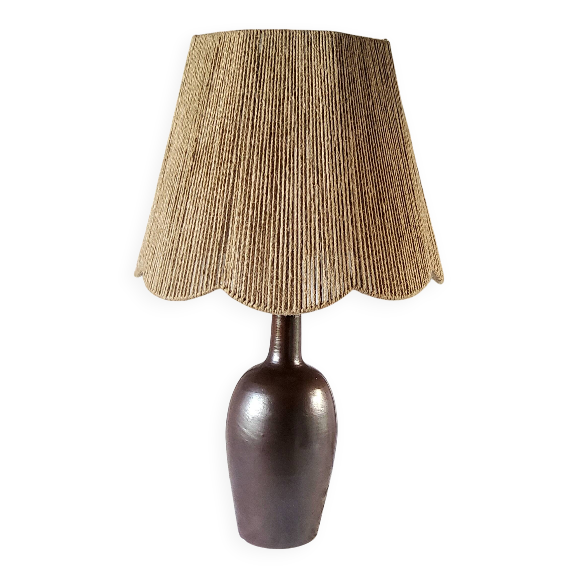 Glazed ceramic lamp