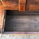 Breton chest bench carved from the early 20th century in solid oak.