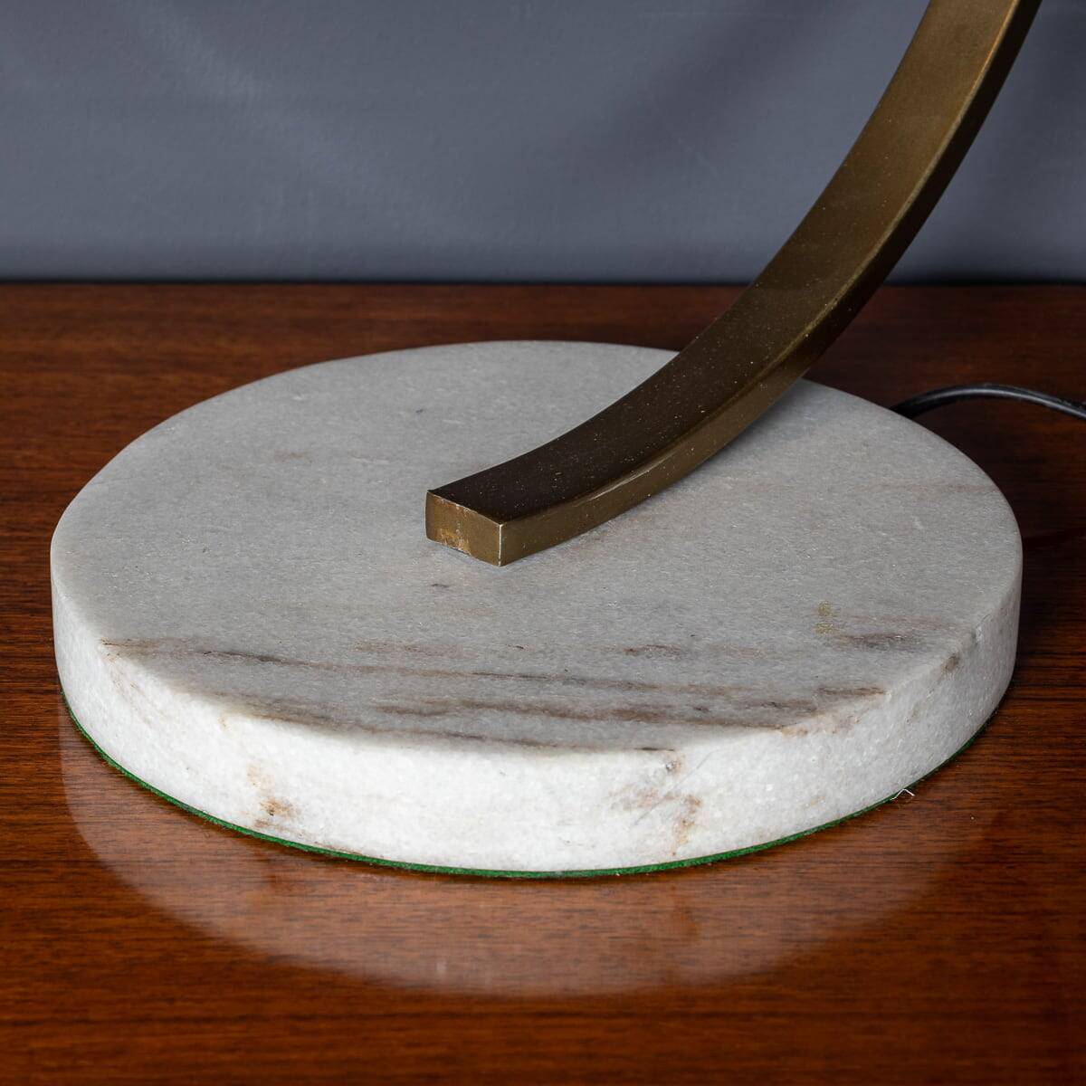 Vintage 20thc brass christian dell style table lamp c.1970