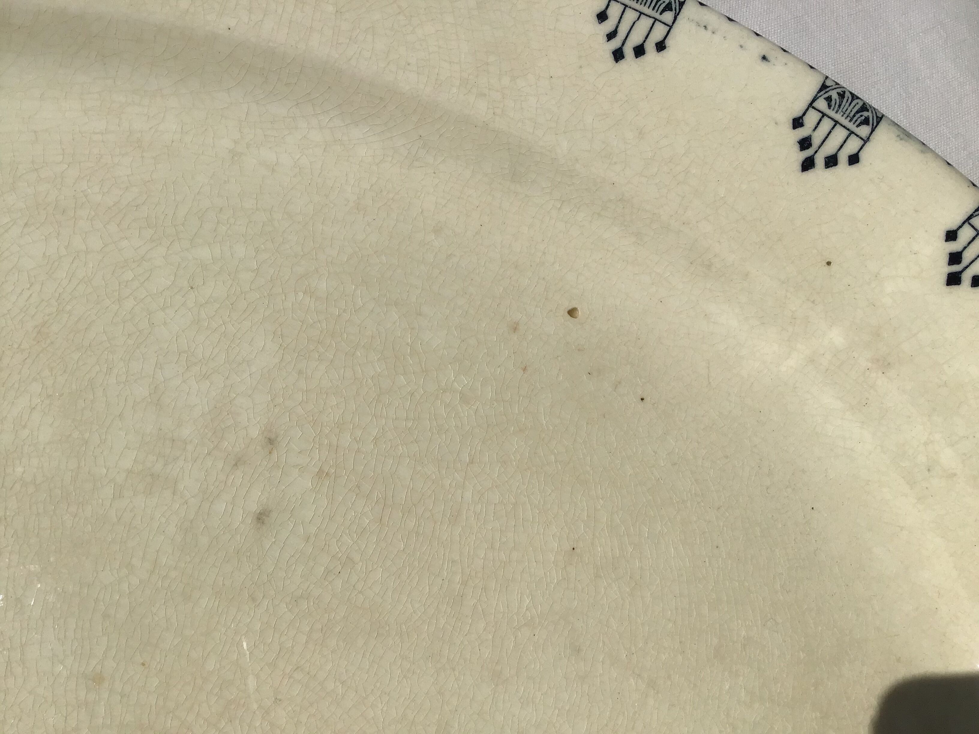 Oval dish Terre de Fer marine Rotterdam