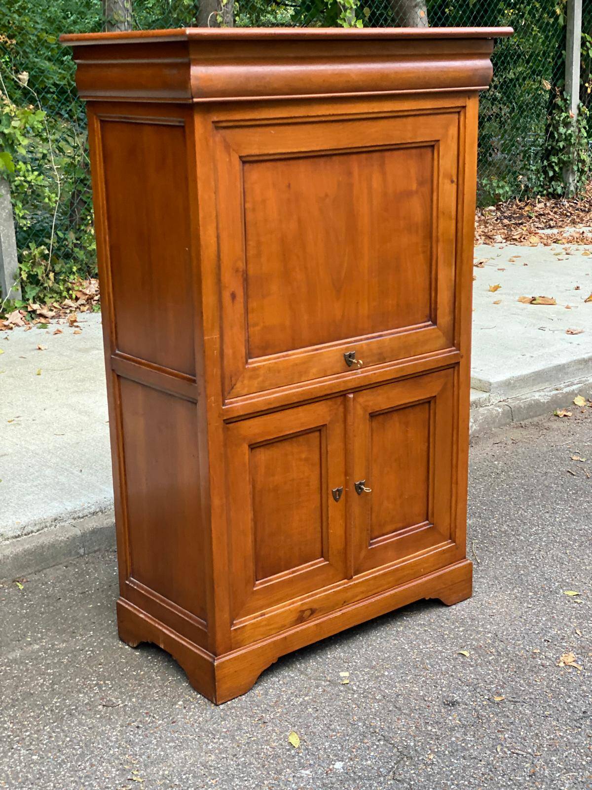 Armoire Louis Philippe du 19ème en bois massif