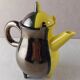 Antique coffee pot / teapot, two-tone ceramic, Luc Lucchesi, from Vallauri