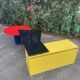 De Stijl-Inspired Desk by Peter Maly for Interlübke – Duo Series, 1980s