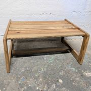 Table basse en pin massif, années 60