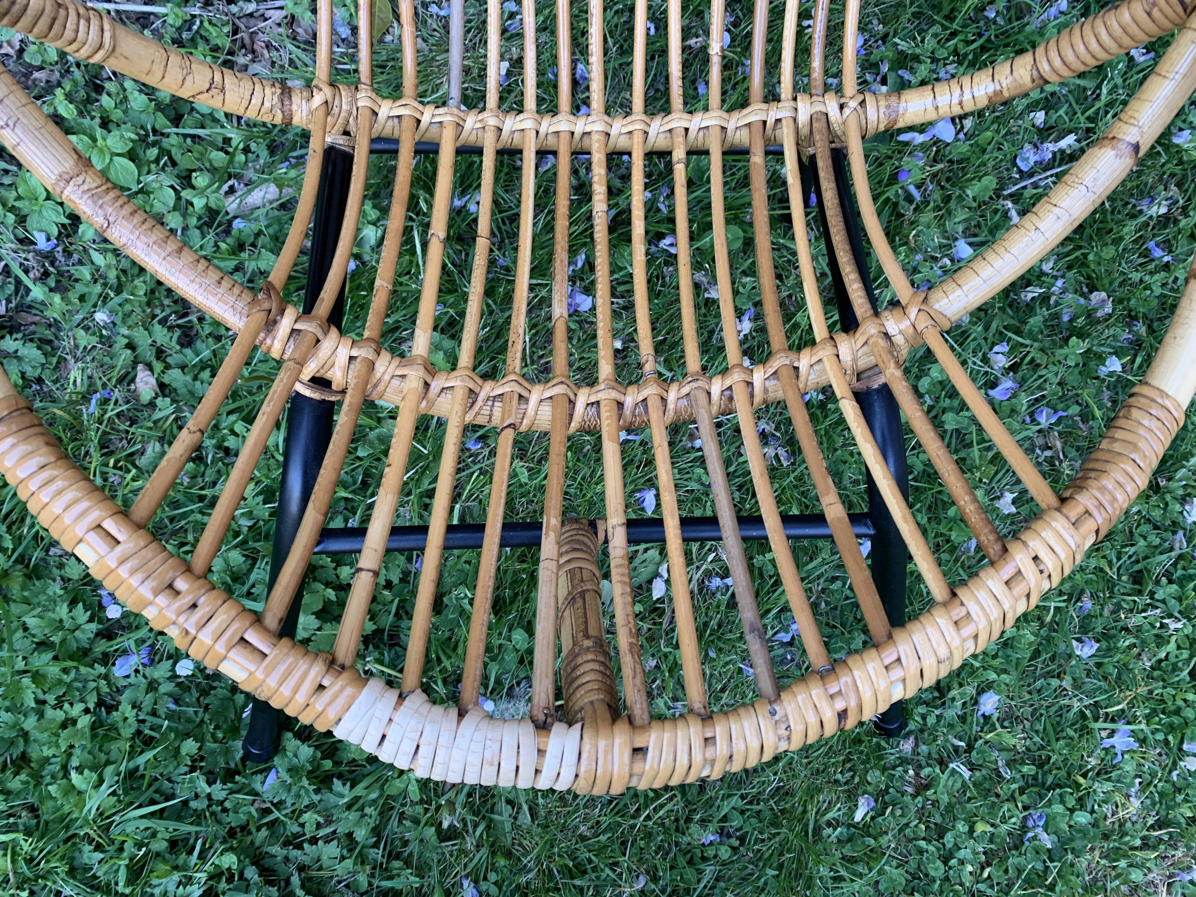 Rattan armchair