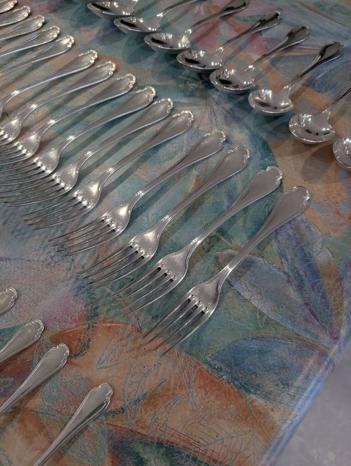 Christofle cutlery set 72 pieces silver-plated metal