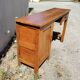 Bureau, console en bois vernis vintage