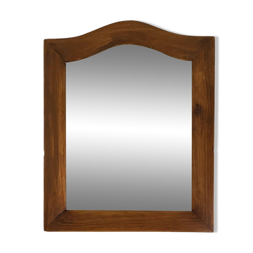 Old mirror, police hat wood