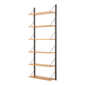 Scandinavian modular oak shelving system, 1960s