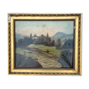 huile sur toile Paysage