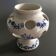 Vase pique fleurs décor bleu
