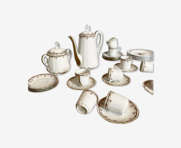 Service à café en porcelaine ancienne des années 1900