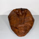 Midcentury modern leather patchwork bean bag, 1970