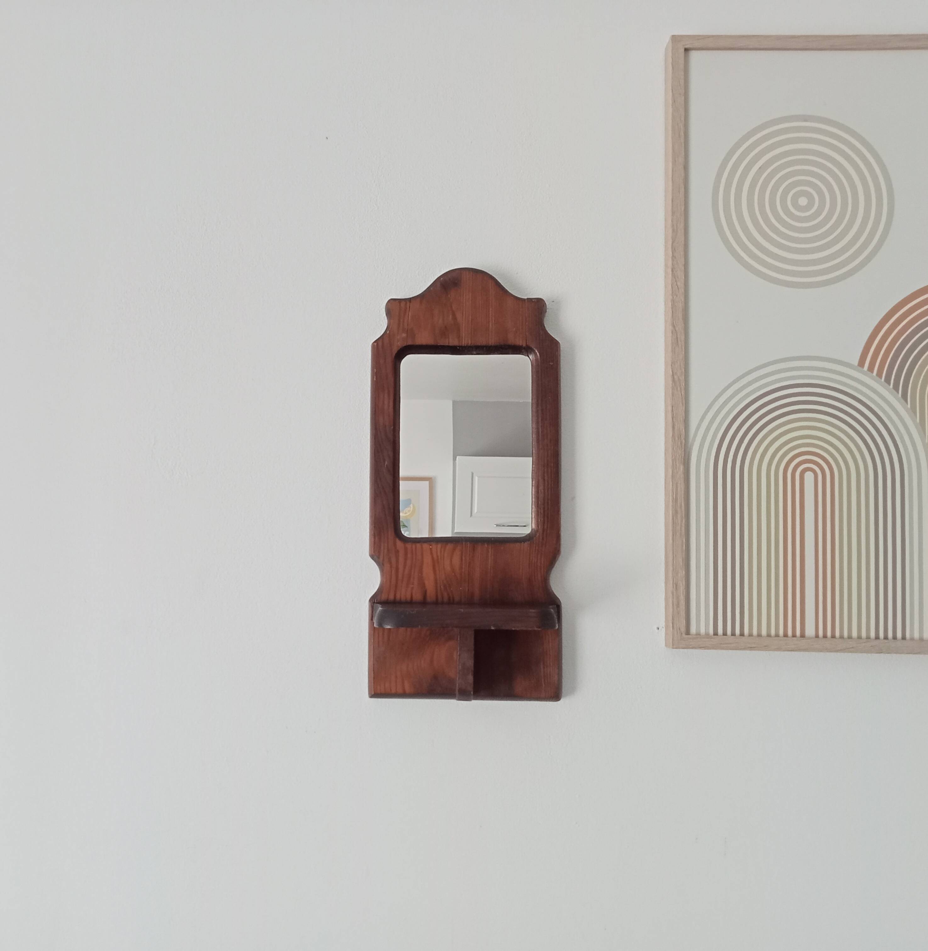 Vintage 60s/70s tablet mirror