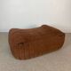 Pouf / footrest Annie Hiéronimus – Cinna – Brown corduroy