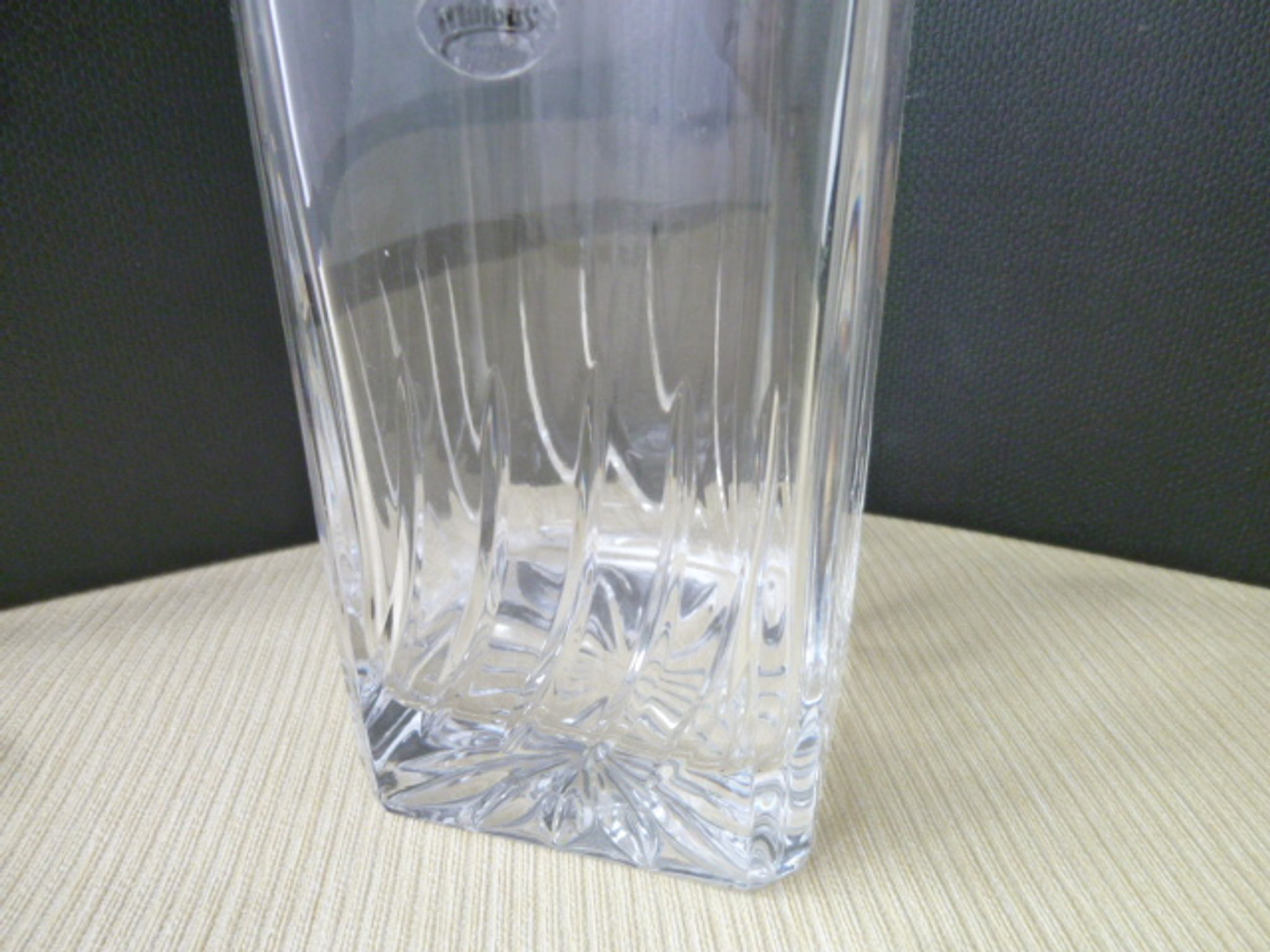 Hand-cut crystal whisky decanter from Cristallerie Matous