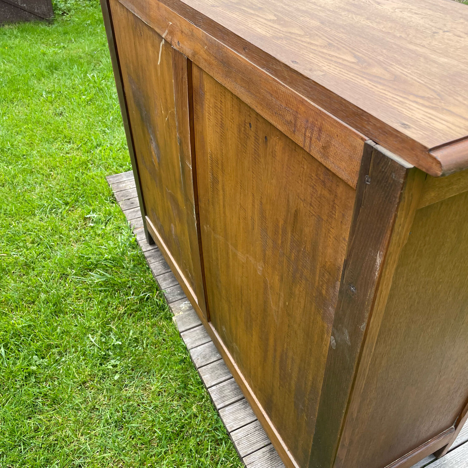 Parisian sideboard vintage solid oak