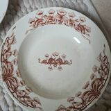 Assiettes creuses Terre de Fer Sarreguemines 1910