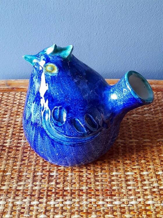 Vase Birds in Glazed Ceramic