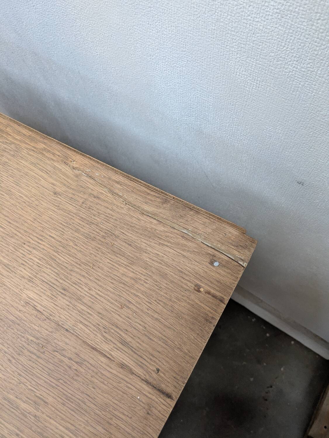 Small raw wood sideboard