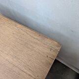 Small raw wood sideboard