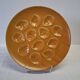 Brown ceramic oyster serving dish in good condition