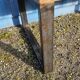Industrial table 200 x 100 cm with wooden top + metal base